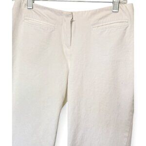WHITE STRETCH ANKLE JEANS Pants Sz 4P INC International Concepts Skinny Denim
